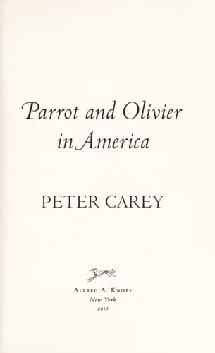 Parrot and Olivier in America